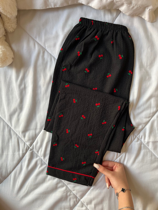 لباس راحتی سه تیکه آلبالو🍒